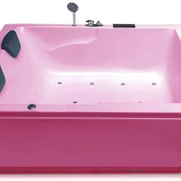 Falcon 5 Feet Acrylic With Bubble Bath And Filler System - Pink Free-standing Bathtub-image-61
