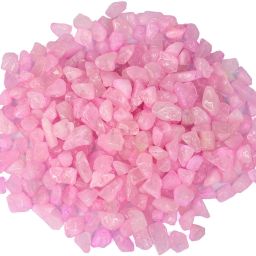 Natural Crystal Rose Quartz Chips Crystal Chips Stone Chip For Healing and Vastu Correction or Increase Energy Pack of 200 Grams Stone Regular Asymmetrical Crystal, Quartz Pebbles-image-62