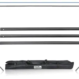 Hiffin HF Photography Accessories Backdrop Photo Light Studio Muslin Background Stand Backdrop Support System Kit with (Background Kit, 3 in 1) Reflector image 2