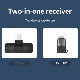 gentle e kart ® 2 in 1 K8 Wireless Microphone, Digital Mini Portable Recording Clip Mic Microphone image 2