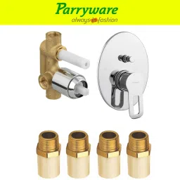 parryware Pluto concealed Diverter Body , Upper Part MTA 8 pic set of 2 pic 215 Diverter Faucet image 2