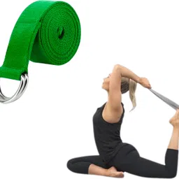 shopeleven Workout Yoga Belt for Men & Women Cotton Strap for Exercise & Flexibility Cotton Yoga Strap-picture-29