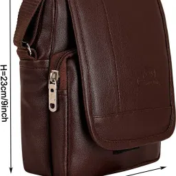 Brown Men & Women Sling Bag Sling Bag Unisex Crossbody Messenger Travel Bag-image-75
