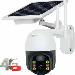 Bzrqx SIM Camera PTZ 4G Solar Powered HD IP 360° Live View TwoWay Audio Night Vision Security Camera-image-10