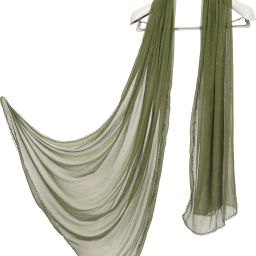 Chiffon Embellished Light Green Women Dupatta-image-95