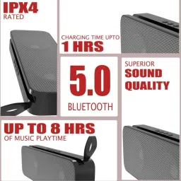 Neuton pro Bluetooth Speaker with Mobile holder 2200mah Battery, BT v5.0, Aux, USB Port 20 W Bluetooth Party Speaker image 4