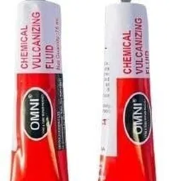 Omni Chemical Vulcanizing Fluid (CVF 75 ml) Adhesive/Solution Pack of 2 Pcs. Tubeless Tyre Puncture Repair Kit-image-58