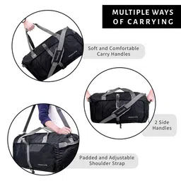 TRAVALATE Large Foldable Casual Duffel Bag with Separate Shoe Compartment image 5