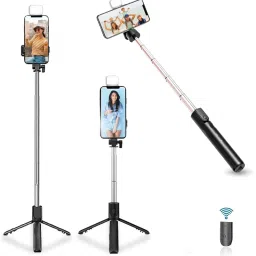Wanzhow Lightweight Tripod Detachable Wireless Remote 3 in 1 Function and Mobile Stand Monopod, Tripod, Tripod Kit-16