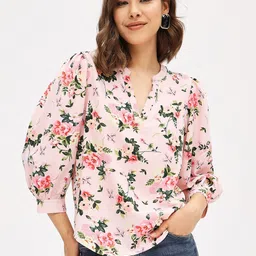 harpa Casual Regular Sleeves Printed Women Multicolor Top-picture-14