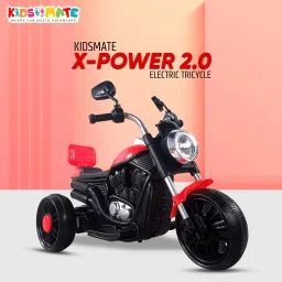 X-Power 2.0 Kids Electric Bike | Stylish Ride with LED Lights & Comfy Backrest 12 inches Single Speed Lead-acid (SLA) Electric Cycle-image-49