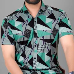 Men Regular Fit Printed Spread Collar Casual Shirt-image-90