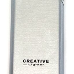 Premium Essential Refillable Slim and Sleek Classy Creative Light Grey Design Butane Gas Windproof Flame Pocket Lighter-28