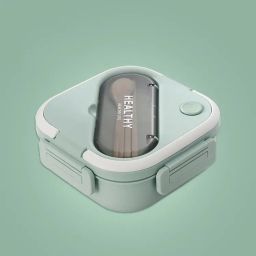 BPA FREE Healthy Life Lunch Container Plastic Bento 2 Containers Lunch Box-image-16