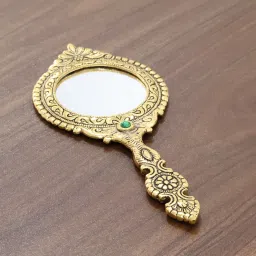 Beautifully Round Shape Hand Mirror For Makeup-image-32