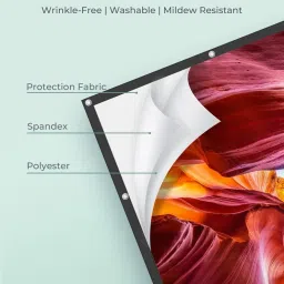 dev lite screens 80 Inch- 5.8Ft x 3.3Ft (Foldable) 16:9 4K Projector Screen (W) 70x39 In (H) Projector Screen (Width 177 cm x 99 cm Height) image 3