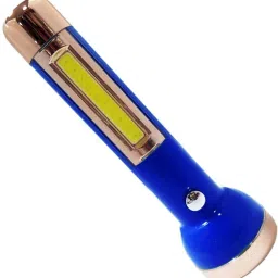 gallaxy Rechargeable LED Torch Light and 1 COB Side Flashlight with Charger 6 hrs Torch Emergency Light image 2