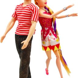 COUPLE DOLL SET | Honeymoon couple with movable joints| Dancing Couple Doll-29