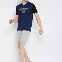 AUSTIEX Men Multicoloured Typography Printed Raw Edge Running Sports T-shirt image 3