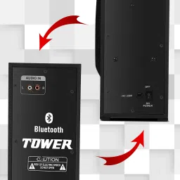 D1Y3 Multimedia Dj Box Music System Home theatre 100 W Bluetooth Tower Speaker image 2