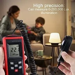 real instruments Digital Lux Meter With Record Function Flexible Sensor Light Tester Light Meter image 5