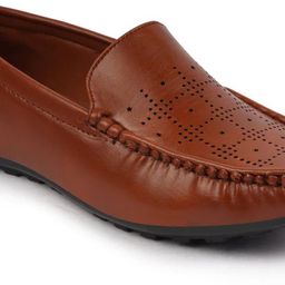 fausto Casuals Flexible Hand Stitched Slip On Shoes Moccasin and Loafers For Men-picture-5