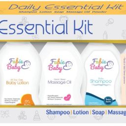 Daily Essential Kit Powder + Lotion + Massage Oil + Shampoo + Soap, Pack of 5-16