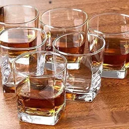 (Pack of 4) Whiskey Glasses Set of 4 (Barware for Scotch, Bourbon, Liquor and Cocktail Glass Set Whisky Glass-24