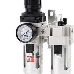 FRL 1/4 Inch Pneumatic Filter Regulator Lubricator Test Indicator-14