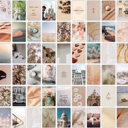 printnet Pack of 54 Beige Aesthetic Wall Collage Kit Posters | Posters for Wall Decoration | Wall Art For Bedroom, Office, Living room, Dorm room Photographic Paper-picture-13