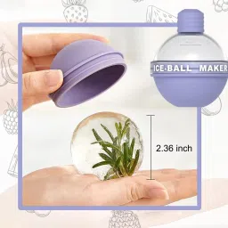 Cute Candy Colors Whisky Ice Ball Mold 2.5inch silicone Ice ball maker Multicolor Silicone Ice Ball Tray-image-22