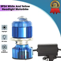 OTO-SP24 White And Yelloiw Headlight Motorbike LED for Hero (12 V, 12 W)-15