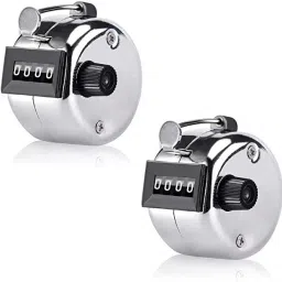 Hand Tally Counters Lap Counter 4 Digit Mechanical Number Click Counter Analog Tally Counter-48
