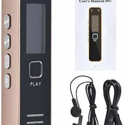 SIOVS Mini Digital Voice Audio Recorder Upto 32GB Memory Supportable Professional MP3 Player TF Card Dictaphone Record Microphone Sound Recording Zinc Alloy for Meeting, Lecture and More-CZ96 NA Voice Recorder-image-22