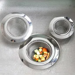 Kitchen Sink Stainless Steel Push Down Strainer-image-72