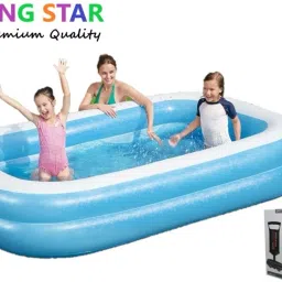 Premium Adults & Kids 7 feet's family swimming pool, bath tub Inflatable Swimming Pool, Inflatable Toy Pump-34