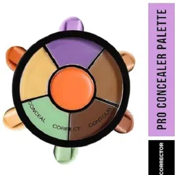 6 In 1 Makeup Palette Brights Concealer For Dark Circles, Blush Concealer-image-74