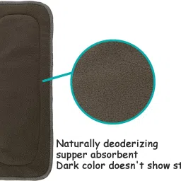 sizi Baby Diaper 4 Layer Insert Pads for Reusable Cloth Diaper Easy Dry & Washable image 2