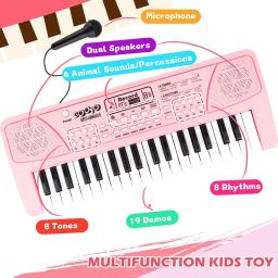 37 Key Piano Keyboard Toy for Kids P50 37 Key Piano Keyboard with Mic & Charger P50 Analog Portable Keyboard-11