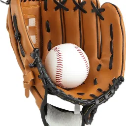 PU Synthetic Baseball and Softball Glove - Brown - 9.5 Inch Baseball Gloves-image-30