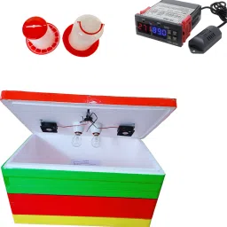 humbe&co 100 egg incubator double holderSTC-3028 and 1 feeder 1 drinker free' Egg Incubator image 2