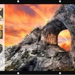 Moiz 72 inch Reflective Fabric Projection Screen, 63 inch (W) x 35 inch (H) Flexible and Foldabl Projector Screen (Width 63 cm x 35 cm Height) Projector Screen (Width 160 cm x 88 cm Height)-1