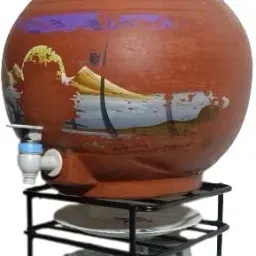 Matka Kitchen Rack Useful decorative heavy build Kitchen erthen water mataka stand,water pot stand Iron-image-36