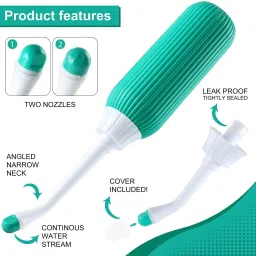 Portable bidet, Jet Spray for Toilet | Retractable, 2 angled Nozzles NI76 Manual Bidets-image-85