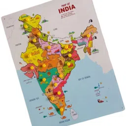 EASY PORTABLE PUZZLE IQ GAME INDIA MAP BOARD FOR ALL BOYS & GIRLS FOR LEARNING.-picture-22