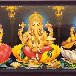 Five Hindu god and goddess Painting Digital Reprint 10 inch x 14 inch Painting-image-0
