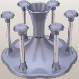 Stylish Glass Stand and Cutlery Glass Stand Made Virgin Plastic [ Grey] Plastic Glass Holder-image-73
