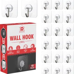 Pack of 20 Strong Adhesive Sticky Hook For Kitchen & Bathroom Hook 20-image-72