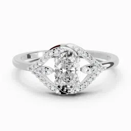 Sparkles Lab Grown Diamond 14kt White Gold ring-image-17