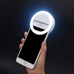 HIFY MINI FLASH RING WITH MINI MIC COMBO FOR REELS, VIDEO, PHOTOSHOOT. COMPATIBLE ALL SMARTPHONE Ring Flash image 2